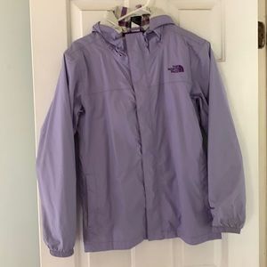 North face windbreaker - lilac - so cute! Girls XL/womens XS